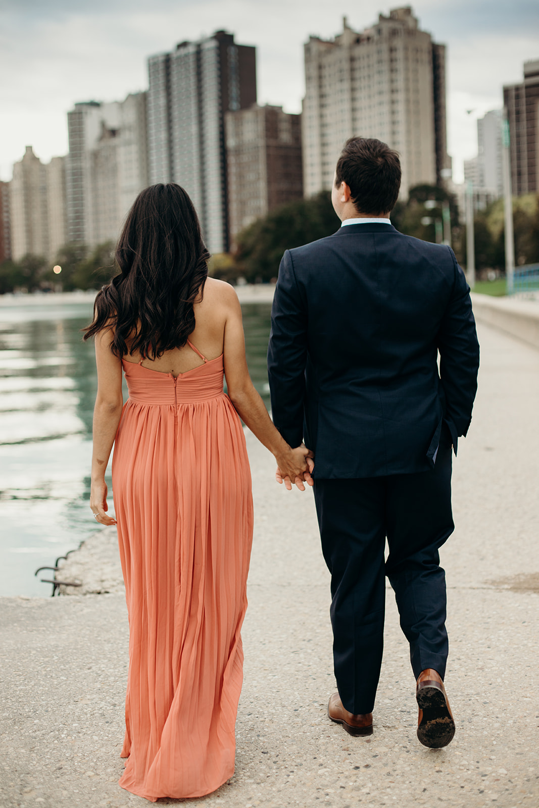 Chicago Engagement Session  Lake shore Path