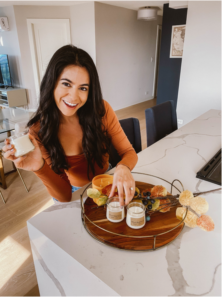 DIY Pumpkin Spice Candles With Oui Yogurt Jars - Vanessa Aguirre